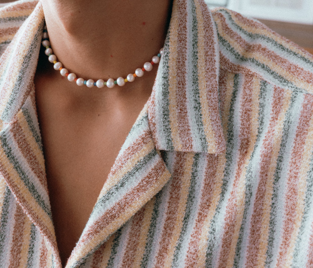 
                  
                    Load image into Gallery viewer, The Pride - Colorfull pearl choker
                  
                